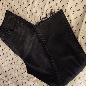 GAP Cheeky Straight Sky High Jeans in Black